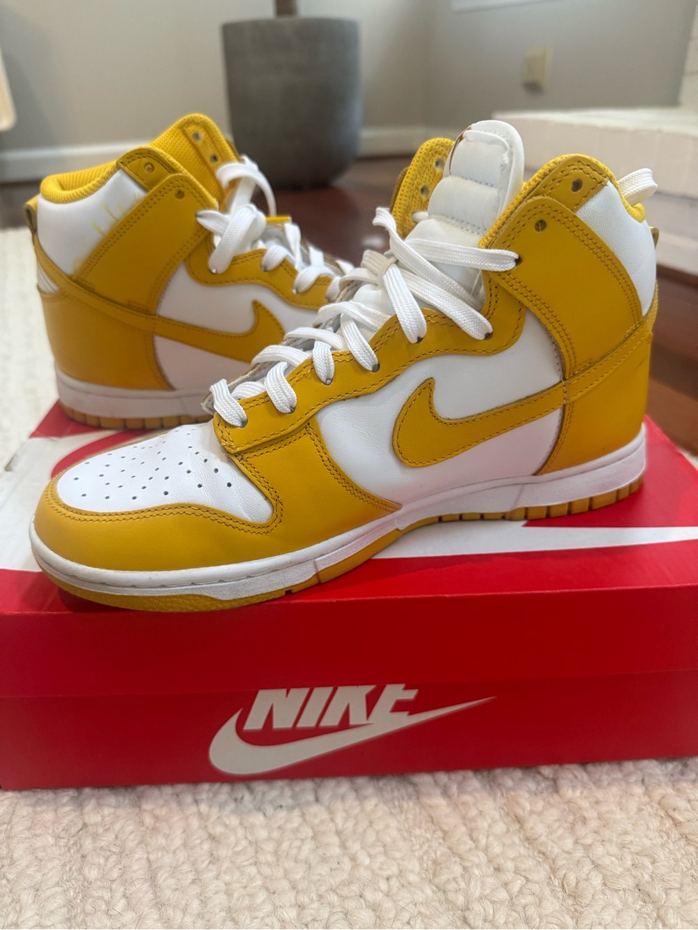 Womens Nike Dunk High Yellow